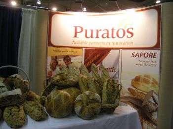 Puratos came to the show with a large booth stocked with delicious products.