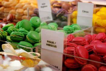 Macarons sold at La Grande Epicerie shop in Paris, France